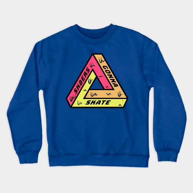 Sk8ers Gonna Skate Crewneck Sweatshirt by JETBLACK369